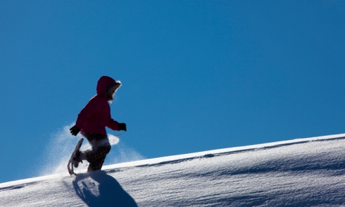 Mammoth Lakes Kids Snowshoeing