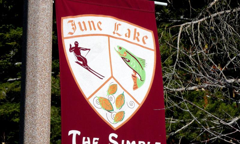 June Lake Sign